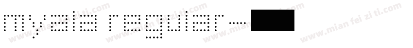 myala regular字体转换